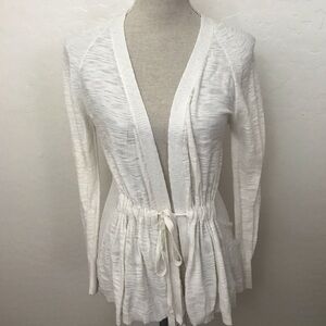Skin Designer Ivory Tie Front Cardigan Size 2